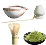 Matcha Tea Set with Whisk and Bowl,China Beginners Matcha Whisk Set - Traditional Matcha Set with Whisk, Bowl, Portable Matcha Accessory for Matcha Lovers