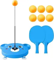 Bounce Table Tennis Trainer | Table Tennis Training Game, Flexible Table Tennis Training Devices Portable Table Tennis Trainer - Ball Trainer