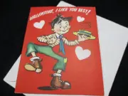 Vtg Cordially Yours Valentine Card / SPANKY Gang/ UNUSED w/Envelope
