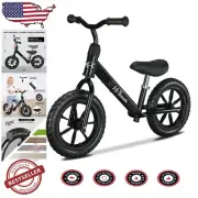 12” Toddler Balance Bike - Tool-Free Adjustable, Perfect Gift for Ages 2-5