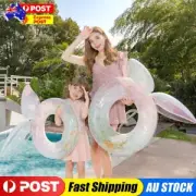 Mermaid Tail Shaped Swimming Ring Swimming Circle Swim Ring for Kids and Adults