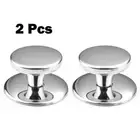 Modern Pot Lid Handle Stainless Steel Replacement Knob for Pans and Pots (2pcs)