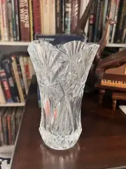 Cristal D’ Arques- Durand French Crystal Vase “Vincennes” Original Box 8” Tall