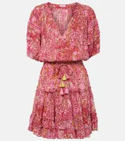 [Poupette St Barth] Poupette St Barth Bona floral minidress AU 10 red