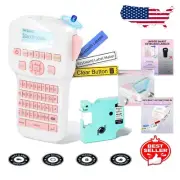 Portable Label Maker Machine with Backlit LCD for Home & Office Labeling