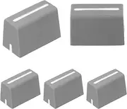 uxcell Universal Fader Knobs, Grey Mixer Fader Caps Slider Potentiometer Replacement Rubber for DJ Controller Mixer Console, 5 Pack
