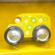 Rare Vilac Yellow Flower Wooden Car Van Delivery Made In France Toy NEW Wood