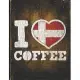 I Heart Coffee: Denmark Flag I Love Danish Coffee Tasting, Dring & Taste Lightly Lined Pages Daily Journal Diary Notepad