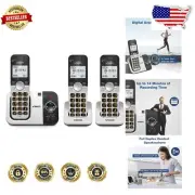 3-Handset Cordless Phone with Digital Answering System & Caller ID – Easy to Use