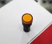 5pcs 24V 16mm Yellow LED Indicator Pilot Signal Light Lamp [M2]