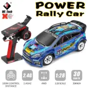 Wltoys 284010 Mini 4WD Drift 2.4G 1/28 RC Rally Car 30km/h LED Transmitter RTR