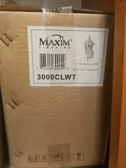 Maxim Lighting Buil One Light Outdoor Wall Mount #3000CLWT White