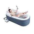 Inflatable Bathtub Bubble Massage Mat, Portable Adult Spa Bathtub, All-in-one...