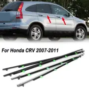 4PCS Weatherstrip Window Seal Belt Pressure Sealing Strip For Honda CRV 2007-11