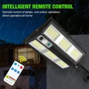 LED Solar Garden Wall Light Outdoor Waterproof w/ Sensor & Remote Control AU