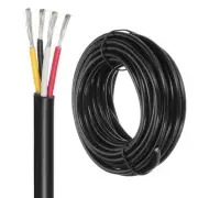 22 Gauge Electrical Wire 4 Conductor, 10 Ft/3 M UL2464 Extension Cable Cord Wire