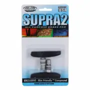 Kool Stop Supra 2 Brake Pads Black - Threaded Post - Sold In Pairs
