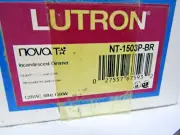 ✌️NEW LUTRON NT-1503P-BR INCANDESCENT DIMMER 120VAC BROWN