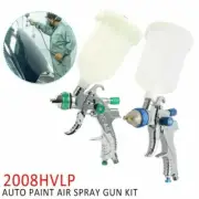 Universal 2008HVLP Auto Paint Air Spray Gun Kit Gravity Feed Car Primer 600ml