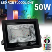 LED Flood Light 50W RGB Floodlight Color Changing Spotlight Outdoor Waterproof
