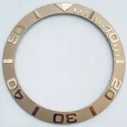 38mm Rose Golden GMT Diving Ceramic Watch Bezel Insert for 40mm Watch Case