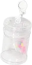 TRADERPLUS Clear Display Container with Keychain, Transparent Storage Case