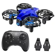 Drones for Kids, RC Mini Drone for Kids and Beginners, RC Quadcopter Blue