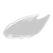 Car Left Headlight Shell Lamp Shade Transparent Lens Cover Headlight Cover for PRIUS 2010-2012 As Shown