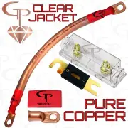200 AMP ANL Fuse Holder INLINE Block BATTERY INSTALL KIT 1/0 AWG GAUGE COPPER C