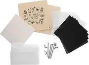 Kisangel 1Set Dried Flower Pressing Kit Specimen Press Craft Tool for Flower and Leaf Preservation for Nail Art and Bouquets Easy to Use Efficient Multi