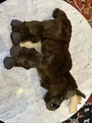FOLKMANIS 20" Full Body Moose Hand Puppet Moveable Mouth #2205 Brown Large