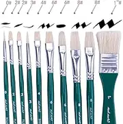 Mont Marte Brush Set in Wallet for Oil Paints (11 Pieces)