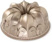 Nordic Ware Fleur De Lis Bundt, 10 Cup, Oven Safe, Aluminium, Graphite