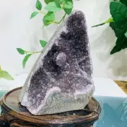 677g Natural Amethyst Geode Mineral Specimen Crystal Quartz Energy Decoration