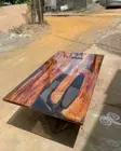 Clear Resin Epoxy Table Epoxy Resin Dining Table Outdoor Handmade Wood Furniture