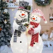 New Arrival: LED Frosty Couples Snowman – 60 LEDs, 100cm
