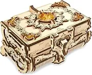 UGEARS Antik-Schatulle 3D Modellbausatz Holztruhe-3D Holzbausatz Schatzkiste-3D Puzzle Erwachsene Box-Original