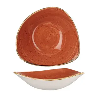 英國CHURCHiLL-點藏系列-彩橘色 18cm 三角餐碗