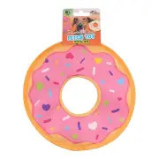 8.6" Assorted Donut Nylon Flying Dog Fetch Toy with Squeaker