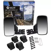 NICHE Side View Mirror Set for Honda Big Red Talon Pioneer 500 700 1000 Black