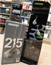 在飛比找Yahoo!奇摩拍賣優惠-♪♪學友樂器音響♪♪ SHURE SE215 耳道式 監聽耳