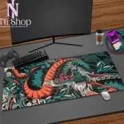 Gaming Mouse Pad Extra Large XXL Japanese Dragon Extended Desk Mat Soft Non-Slip