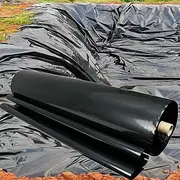 Black Pond Liner 3x4m 4x6m 5x8m 6x10m 8x12m 10x15m Heavy Duty Underlay Impermeable Pond Lining for Outdoor Ponds, Fountains, Waterfall and Artificial Lake(10x10m(32.8x32.8ft))