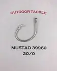20/0 Mustad 39960 Circle Hooks - 5 Pack - Shark, Tuna, Grouper