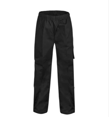 Unisex Chefs Drawstring Cargo Pants - Black