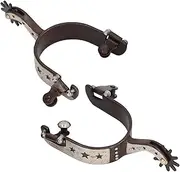 Topyond 1Pair Delicate Brass Vintage Brown Horse Spurs with Star Pattern,Stainless Steel Material,for Horse Riding,Denim Pants Style for Improved Control,Horse Equipment