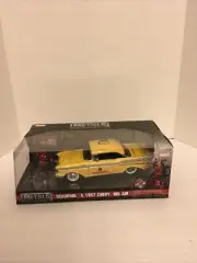 JADA MARVEL METALS DIECAST DEADPOOL FIGURE AND 1957 BEL AIR TAXI CAB NEW SEALED