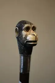 wooden walking stick hand carved monkey wooden walking animal