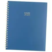 2025 Planner, Weekly & Monthly, 8-1/2" x 11", Large, Harmony, Large - Denimn