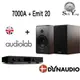 Audiolab 7000A DAC擴大機 + Dynaudio 丹麥 Emit 20 書架喇叭